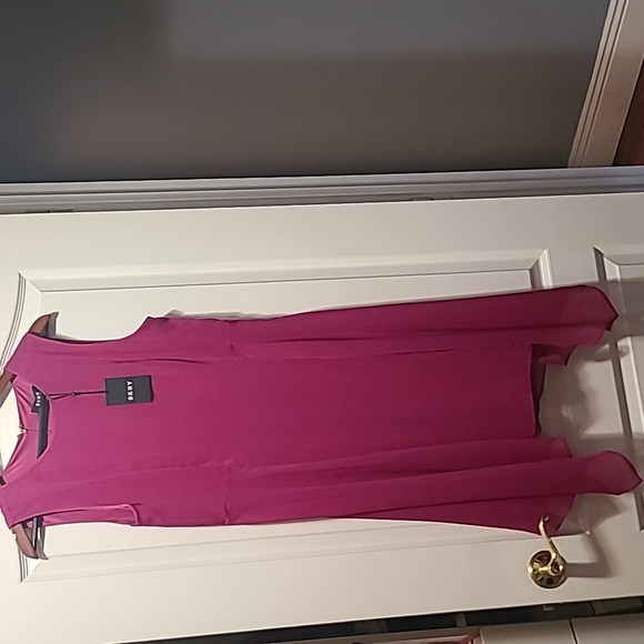 NWT DKNY fushia dress.